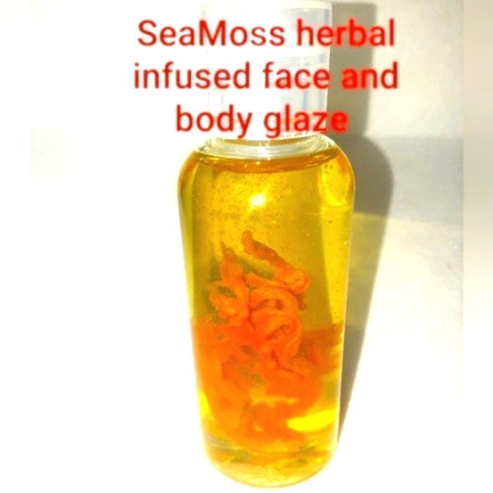 Hand CRAFTED organic SeaMoss infused herbal face and body glaze